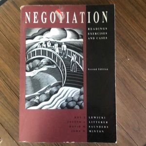 Negotiation book  [Second Edition] Litterer, Minton, Saunders, David M. Lewicki,